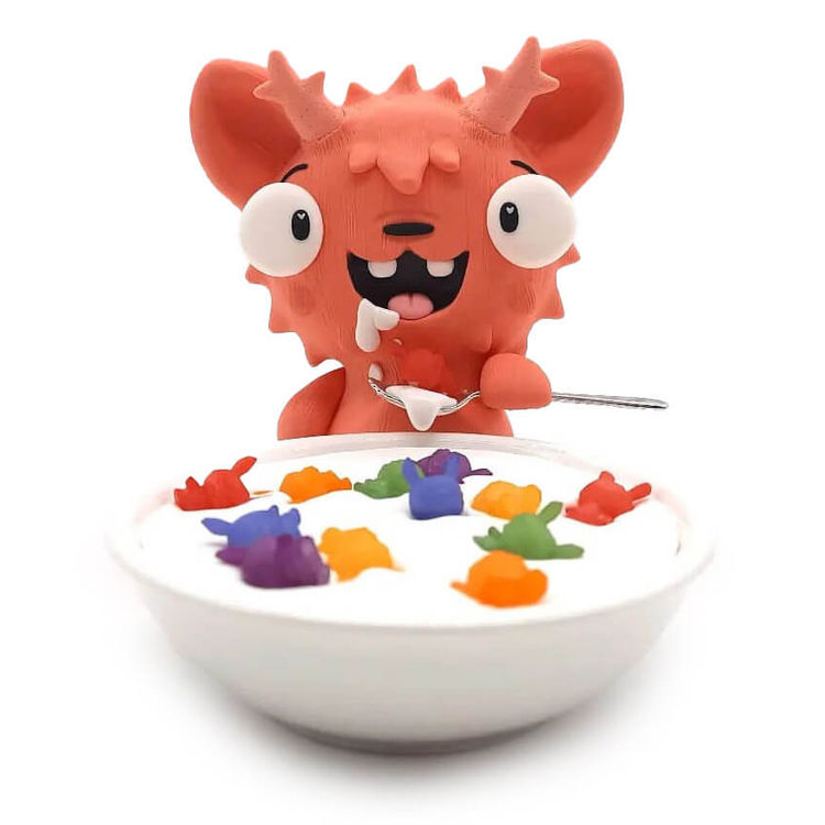 Saturday Morning Monsters Orange by Scott Tolleson