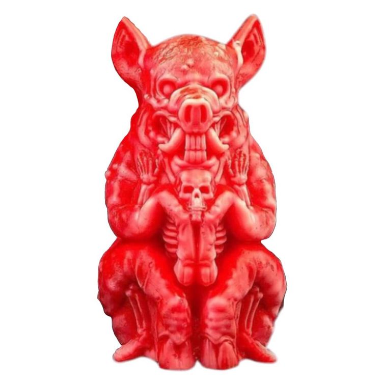 Schweinefreund (Red & Rose GID Marble) by HH Toys (Hibbets & Heimer)