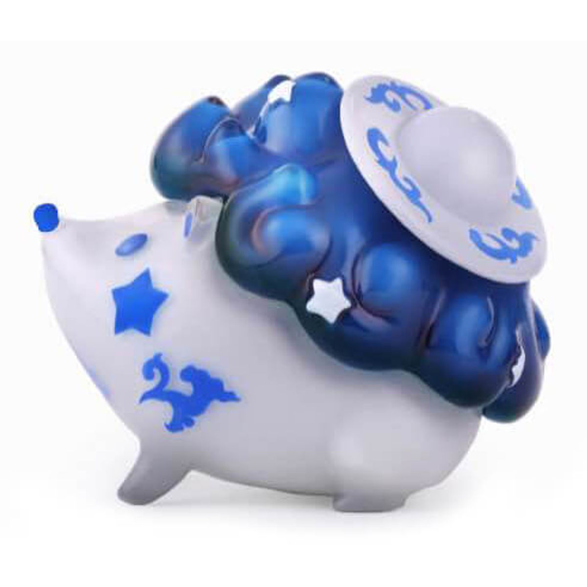 Season Hedgehog Blue & White Porcelain