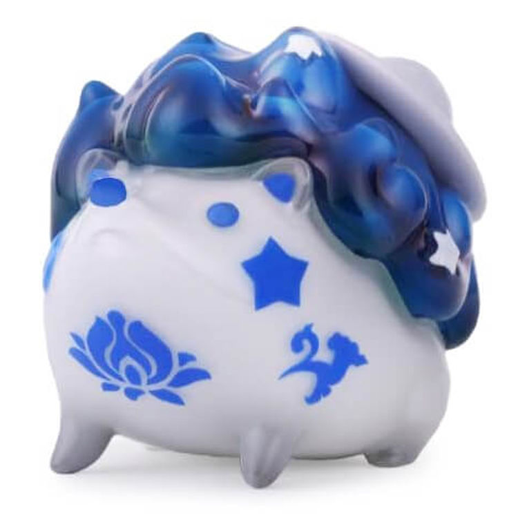 Season Hedgehog Blue & White Porcelain by Luyao Designs