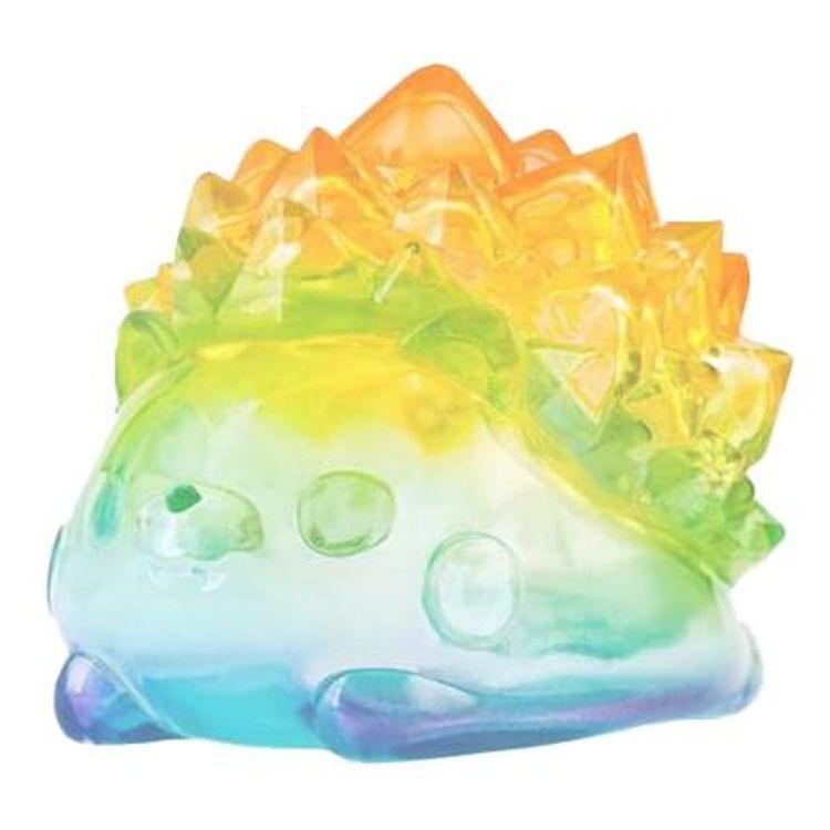 Season Hedgehog Crystal Hall Hogkey Clear Rainbow Orange by Luyao Designs