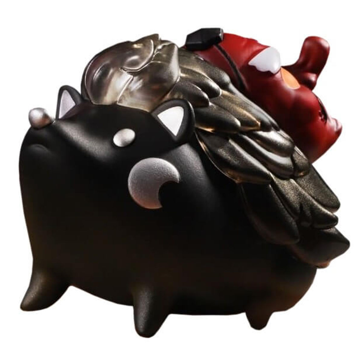 Season Hedgehog Discolor Black Tengu Mask