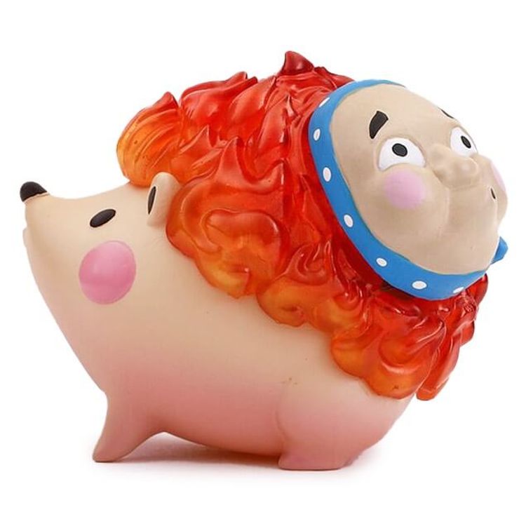 Season Hedgehog Hyottoko Mask by Luyao Designs