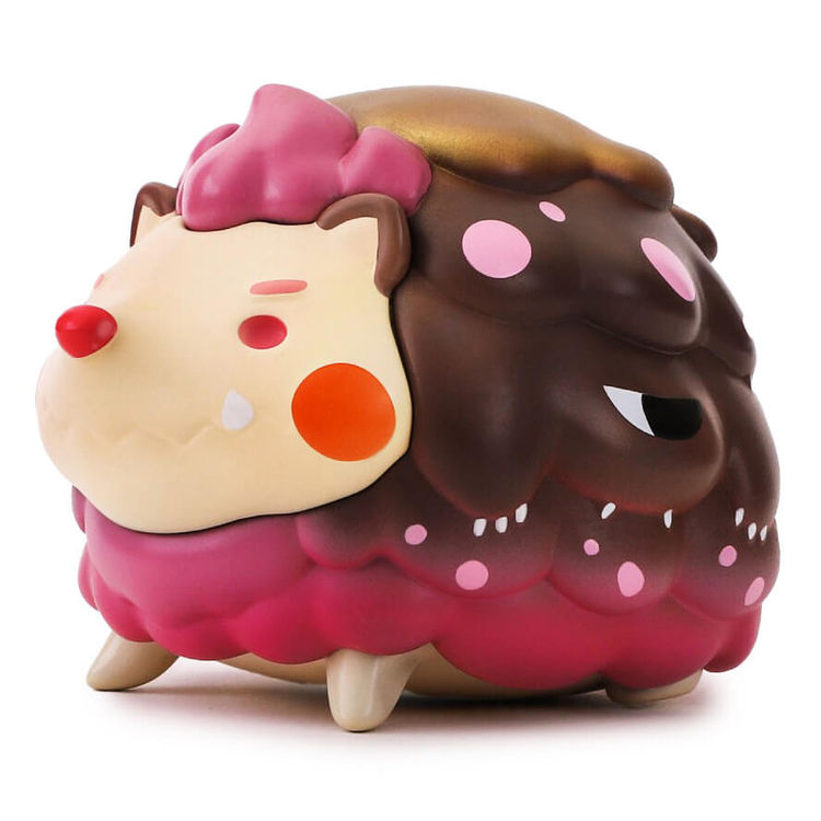 Season Hedgehog Lazy Beast Strawberry Chocolate by Luyao Designs