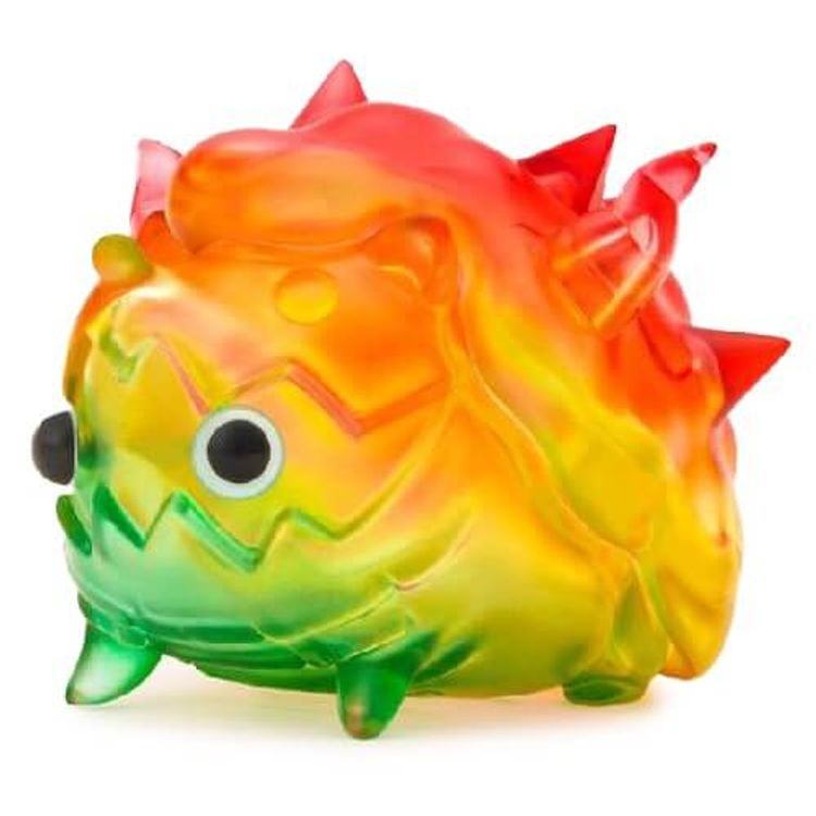 Season Hedgehog Tiibo Clear Orange Green by ODOM Studio (One Day One Monster)
