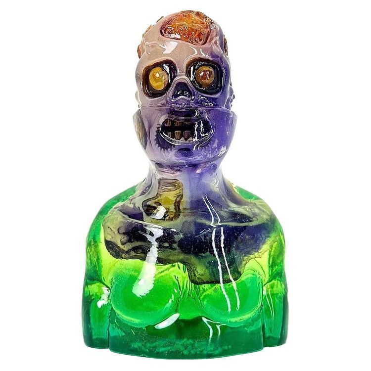 Seize the Day Green & Purple by Bendito Calabazo