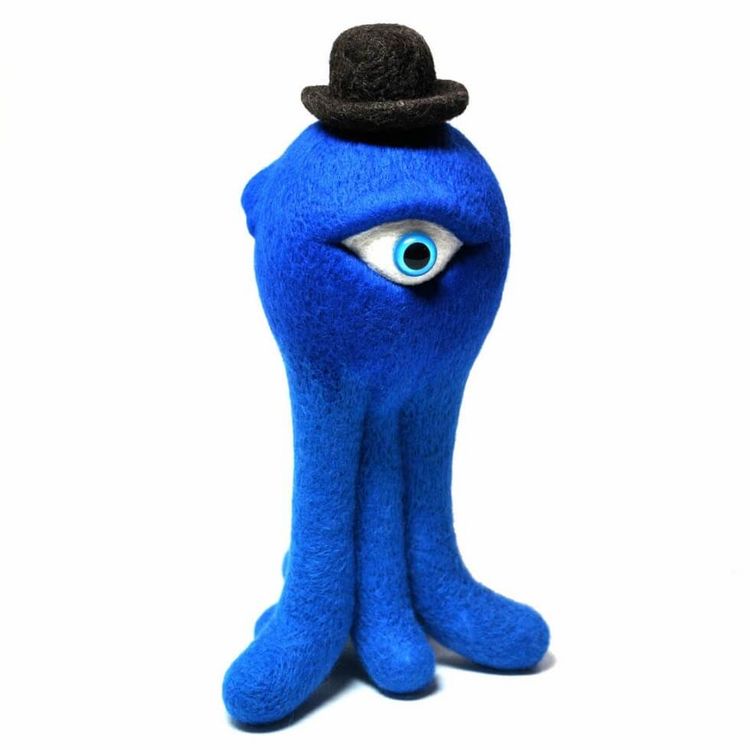Sextopus Needle Felted Sculpture by plushPLAY (Mariangela Tan)