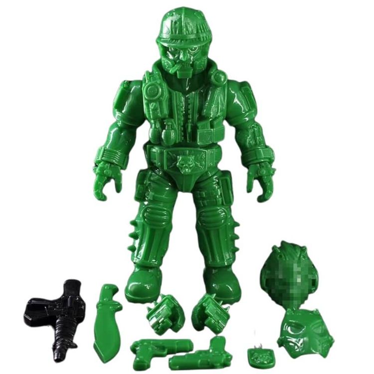 Sgt. Combat DX - Army Green Version (with bonus Black Ops Head) by Mechnoiz Toys