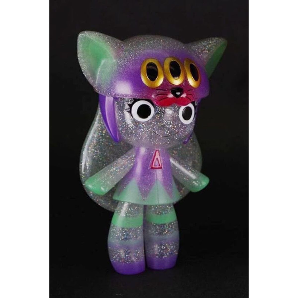 Shamelot Calm Cat Purple Green Glitter