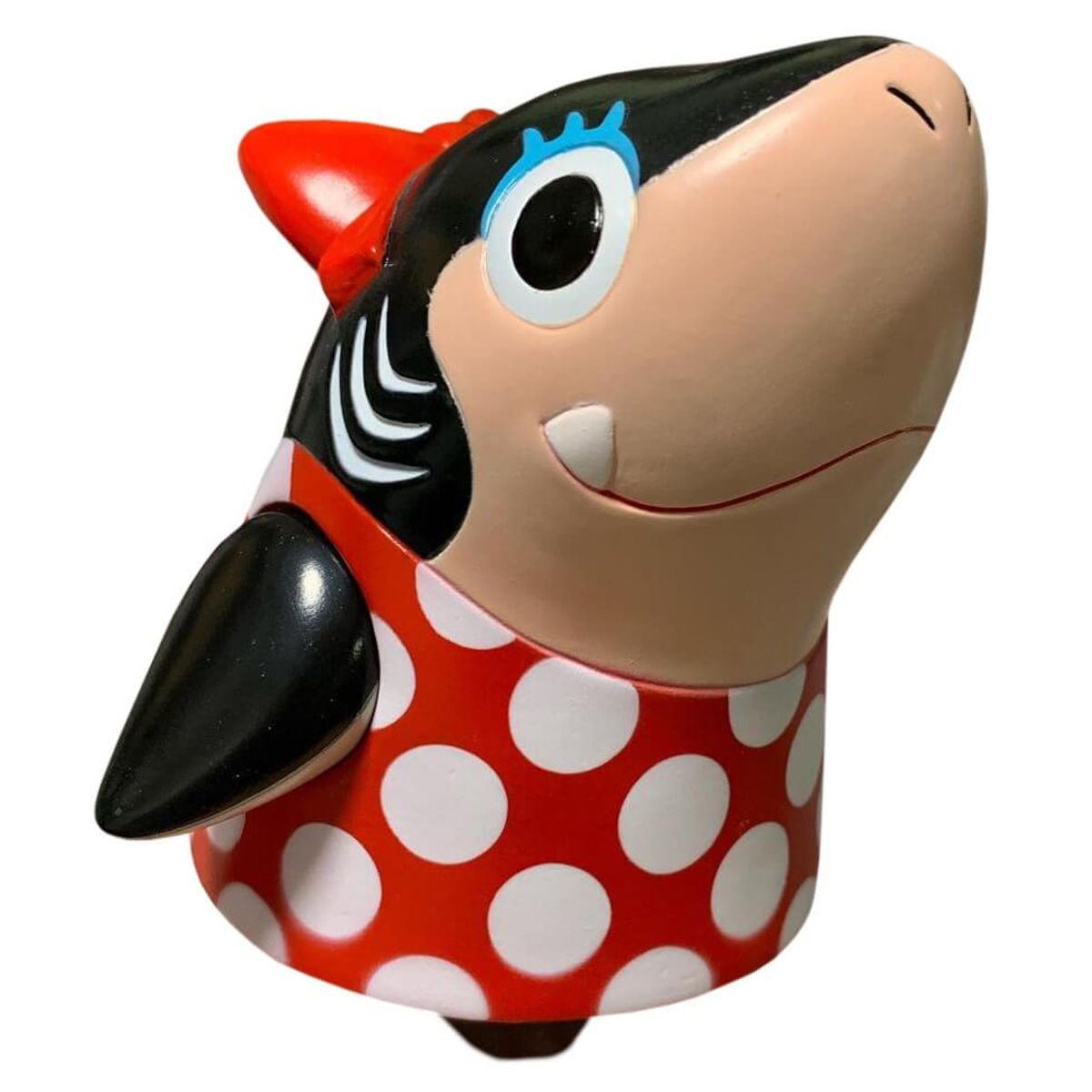 Shark Girl Red White Polkadot Fleshtone