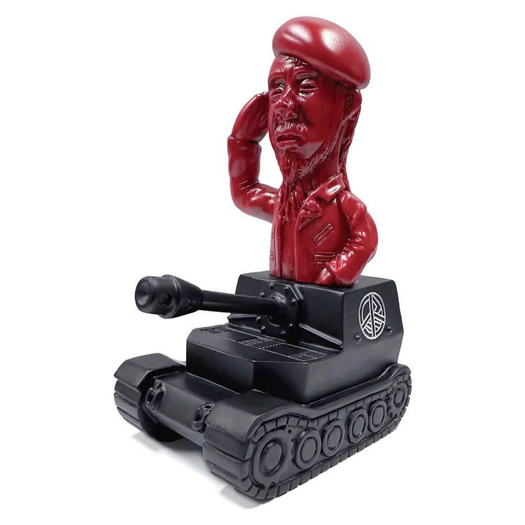 Shiga-Chan Tank Evil Red & Pure Black by Knuckle (Little Chop Design)