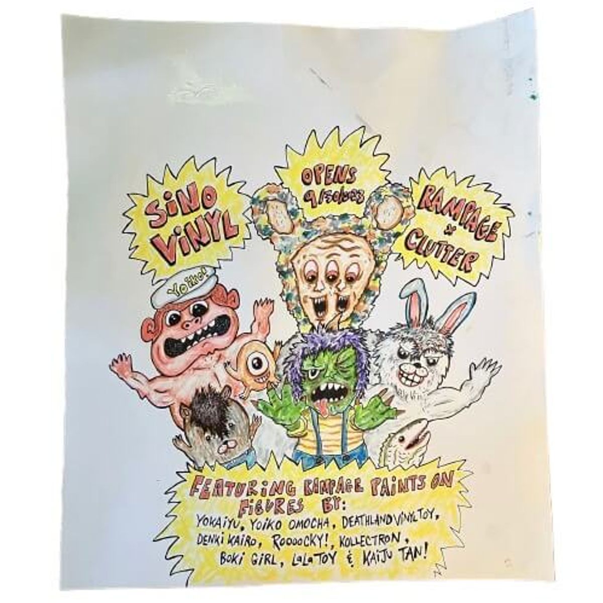 Show Poster Original Drawing