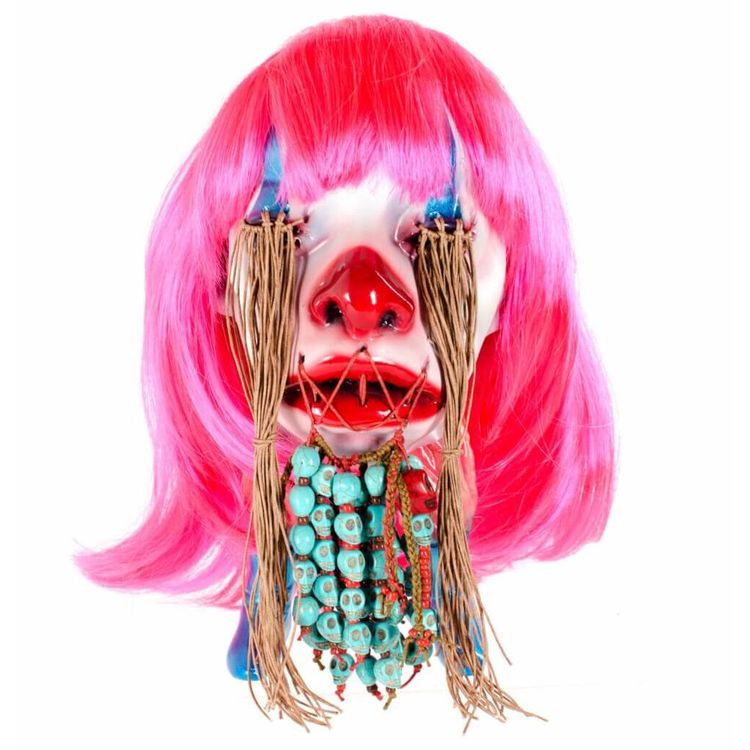 Shrunken Head (Clown) by Carlos Enriquez Gonzalez