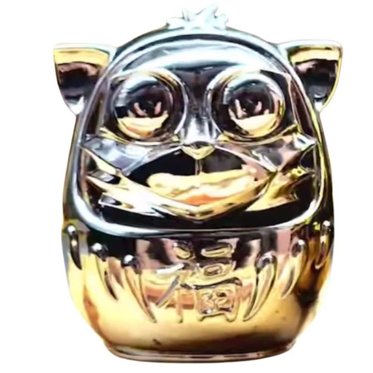 Silver Chrome Goyo Daruma by BeRo's Way