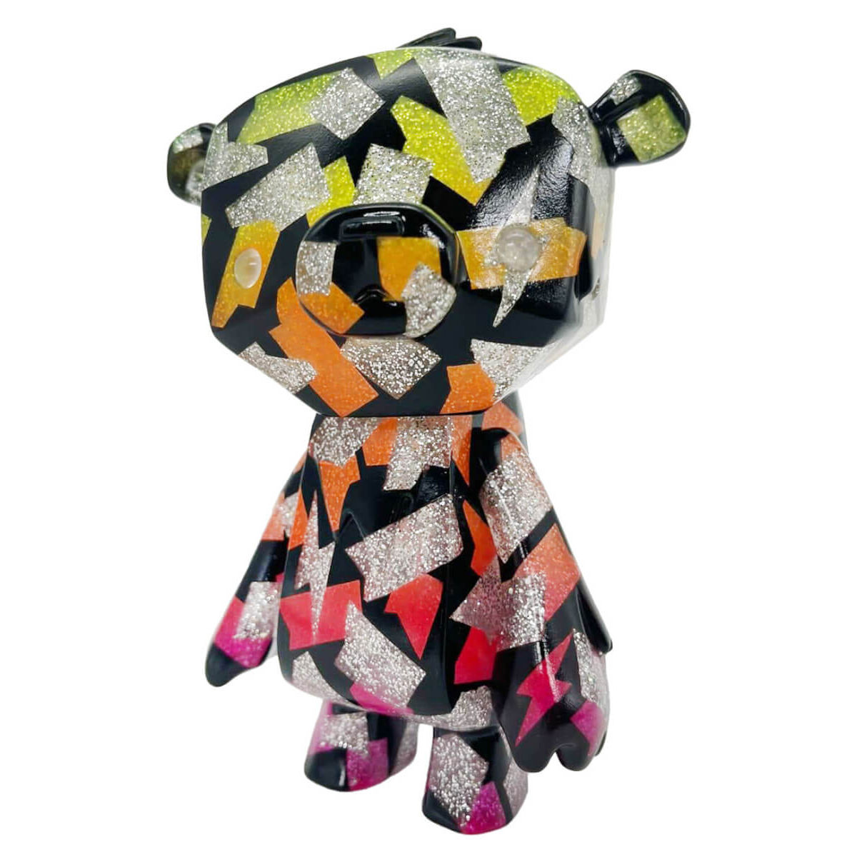 Silver Glitter Confetti Kuma Cub GID