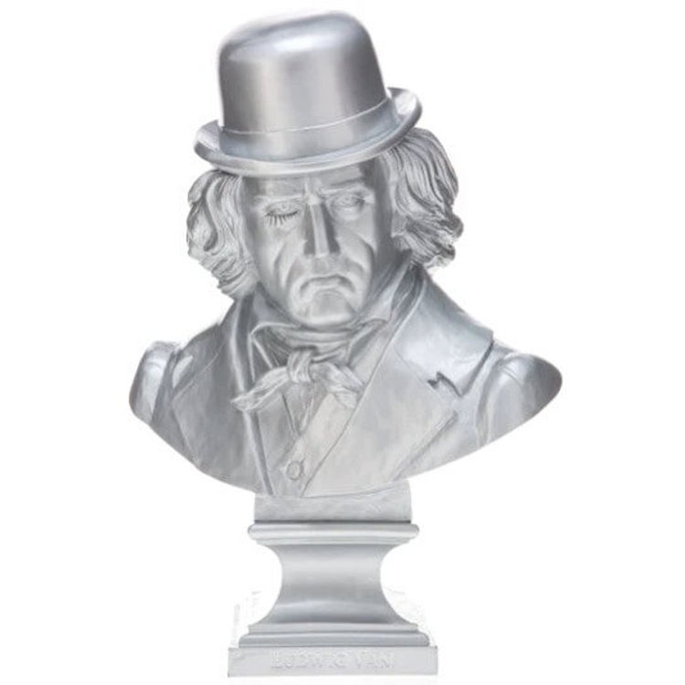 Silver Ludwig Van Bust by Frank Kozik
