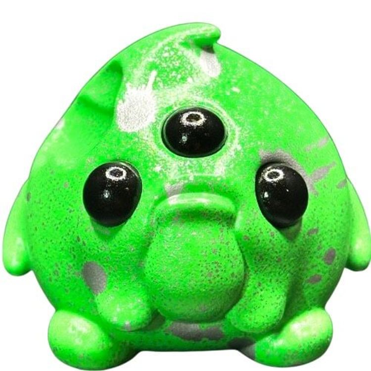 Silver Splatter Glorble Bite  by Trash Panda Toys