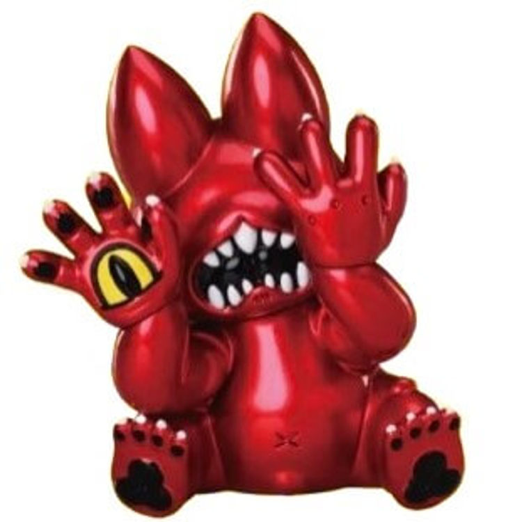 Sitting Red Onigiri - (Gashapon) by Grape Brain