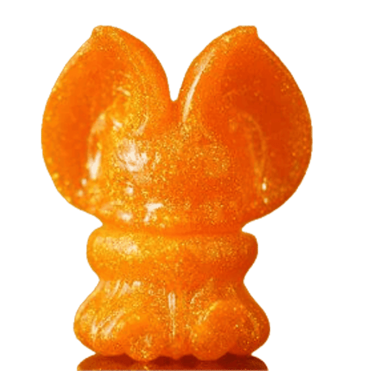 Sitting Yoki Bling Bling Orange by Yoyo Yeung