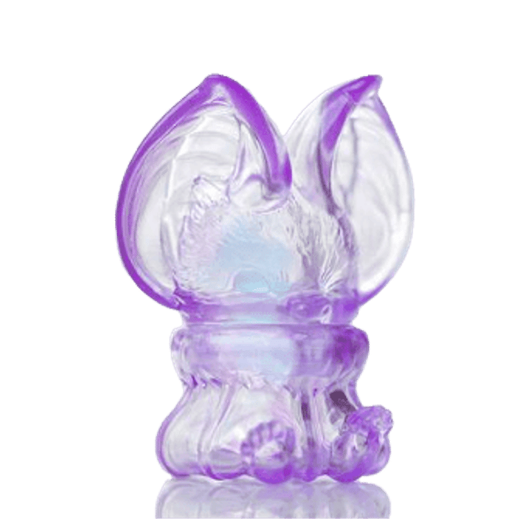 Sitting Yoki Shiny Purple by Yoyo Yeung