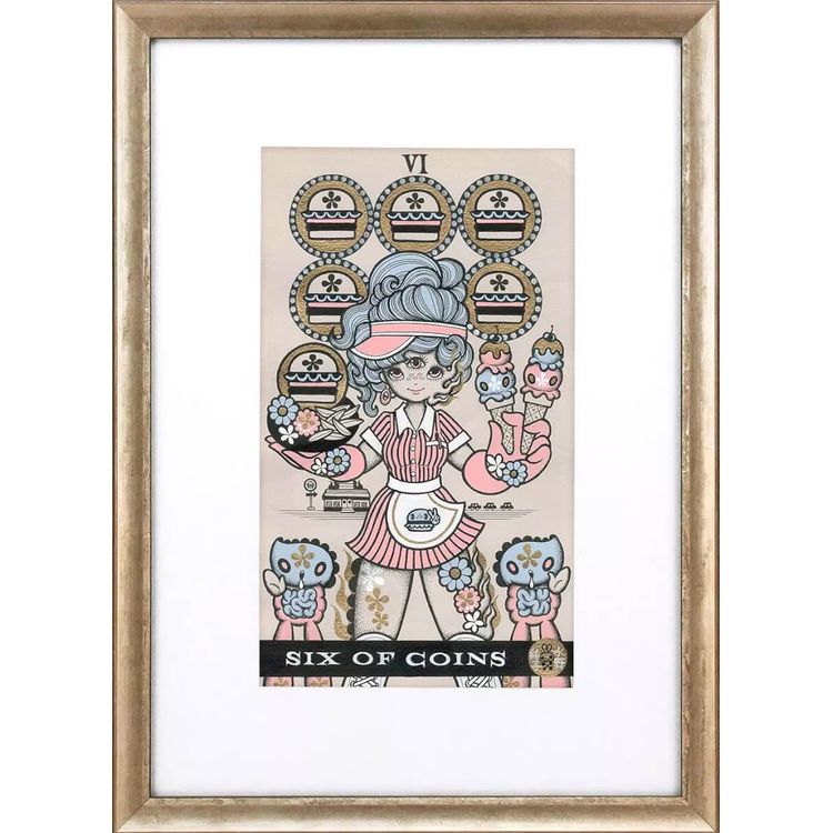 Six of Coins: Melvin's Burger Girl by Junko Mizuno
