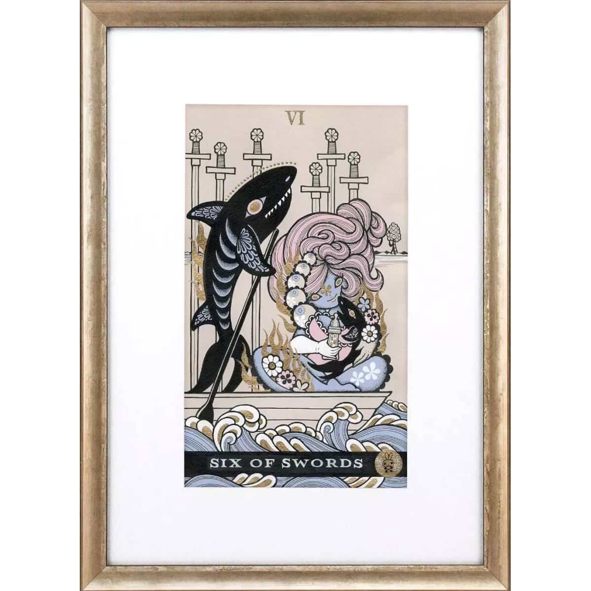 Six of Swords: Shark Family