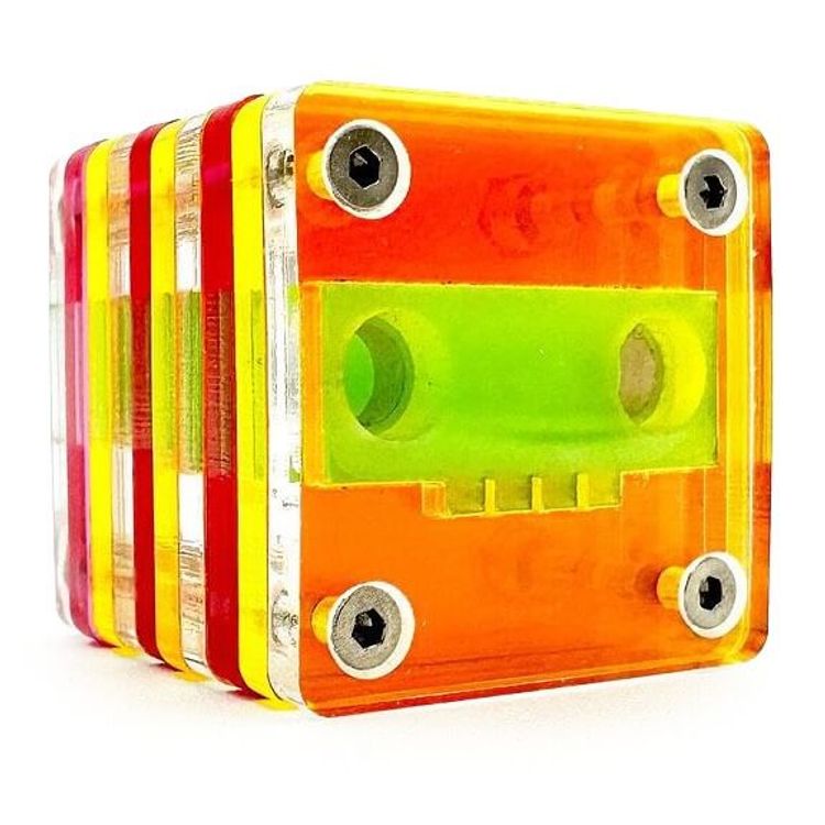 Skelecube (Orange Green) by Snackrabbit