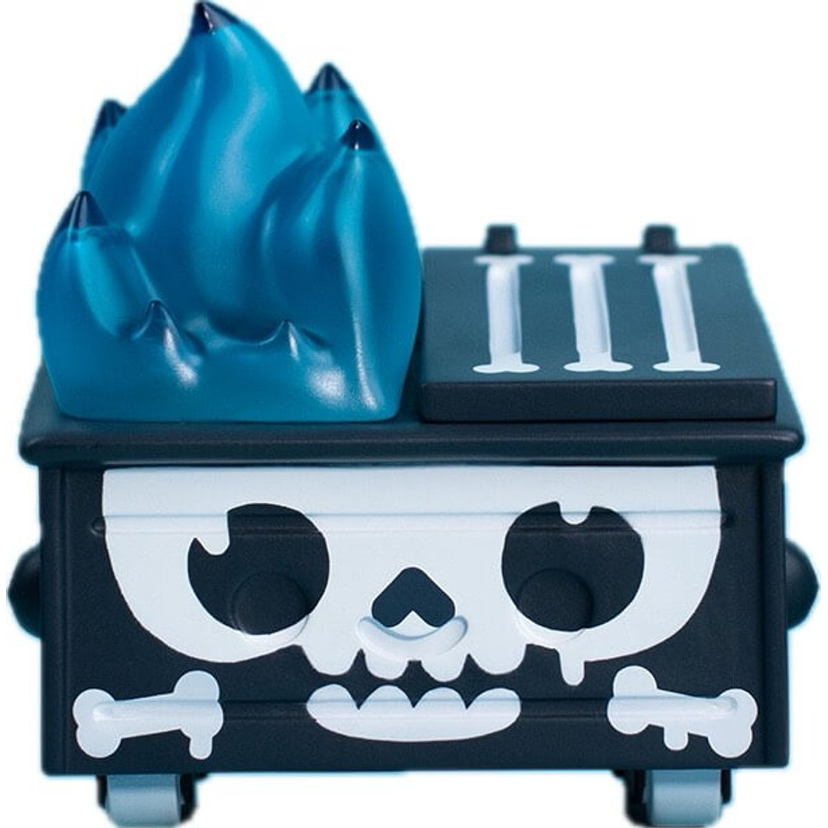 Skull Graffiti Dumpster Fire