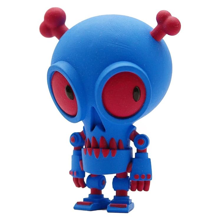 Skulldroid Cyan & Magenta by UME Toys (Richard Page)