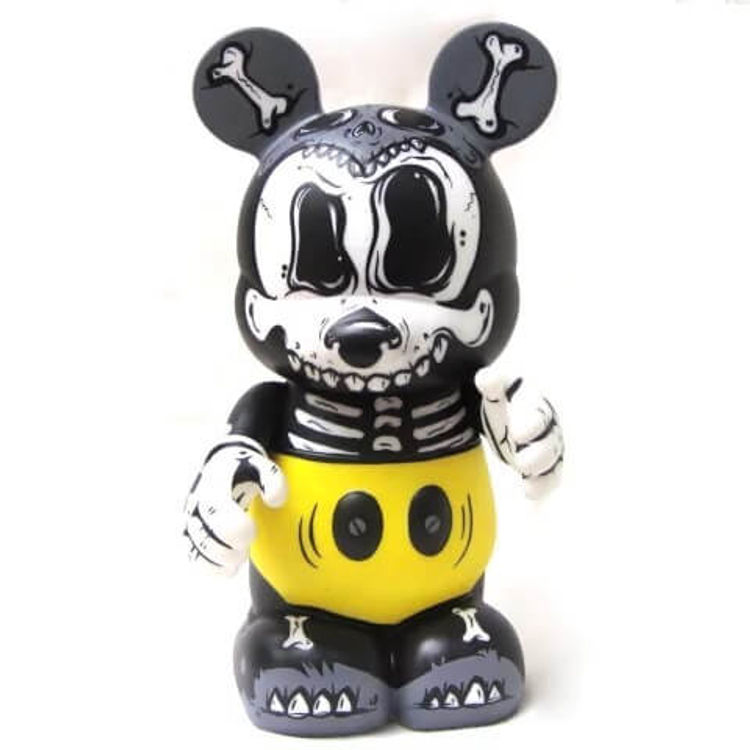 Skulled Mickey Vinylmation by Gabbie Custom Art