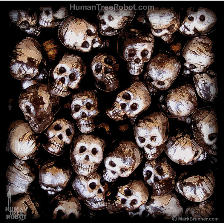 Skulls - Pile 2 by HumanTreeRobot