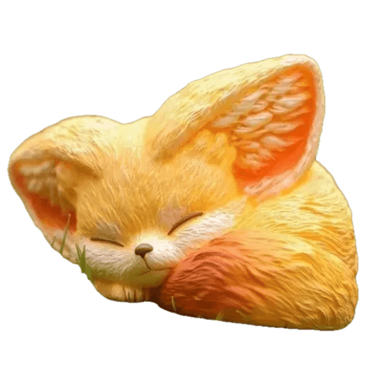 Sleeping Fox Kenneth Yellow by Yoyo Yeung