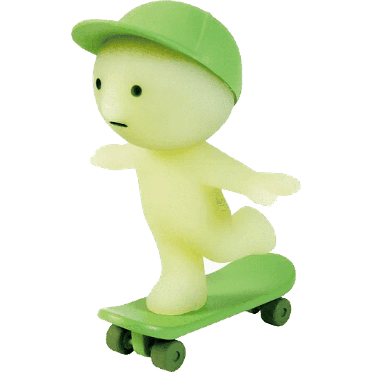 Smiski Skateboarding by Toru Soeya