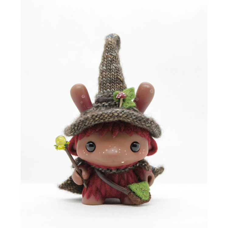 Snaggletooth Burgundy Dunny by Beanie Bat