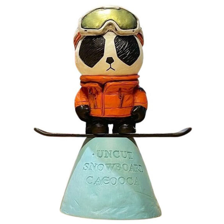 Snowboard Panda Ink by Cacooca