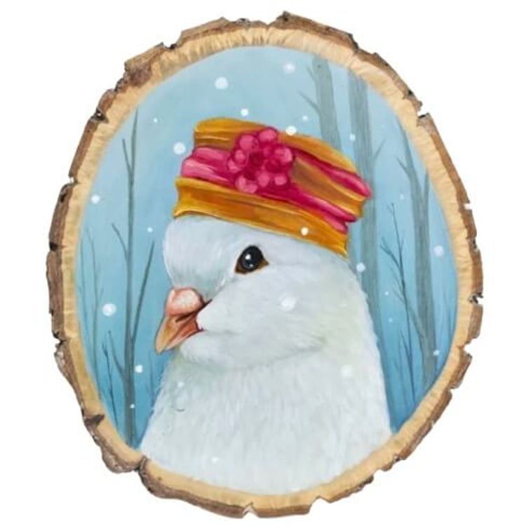 Snowy Day Pigeon by Diana Teeter