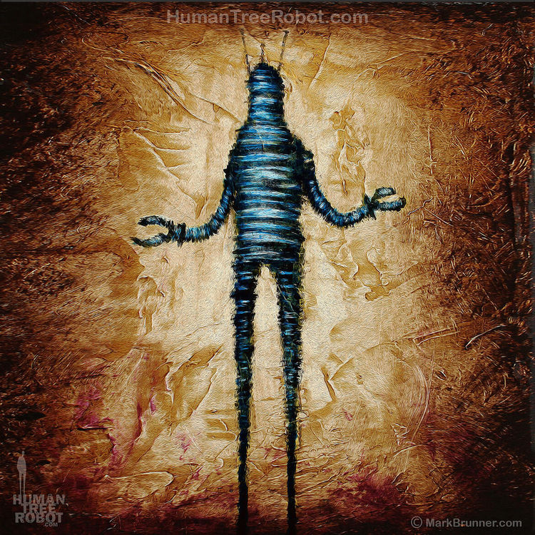 Solo Robot C Gold by HumanTreeRobot