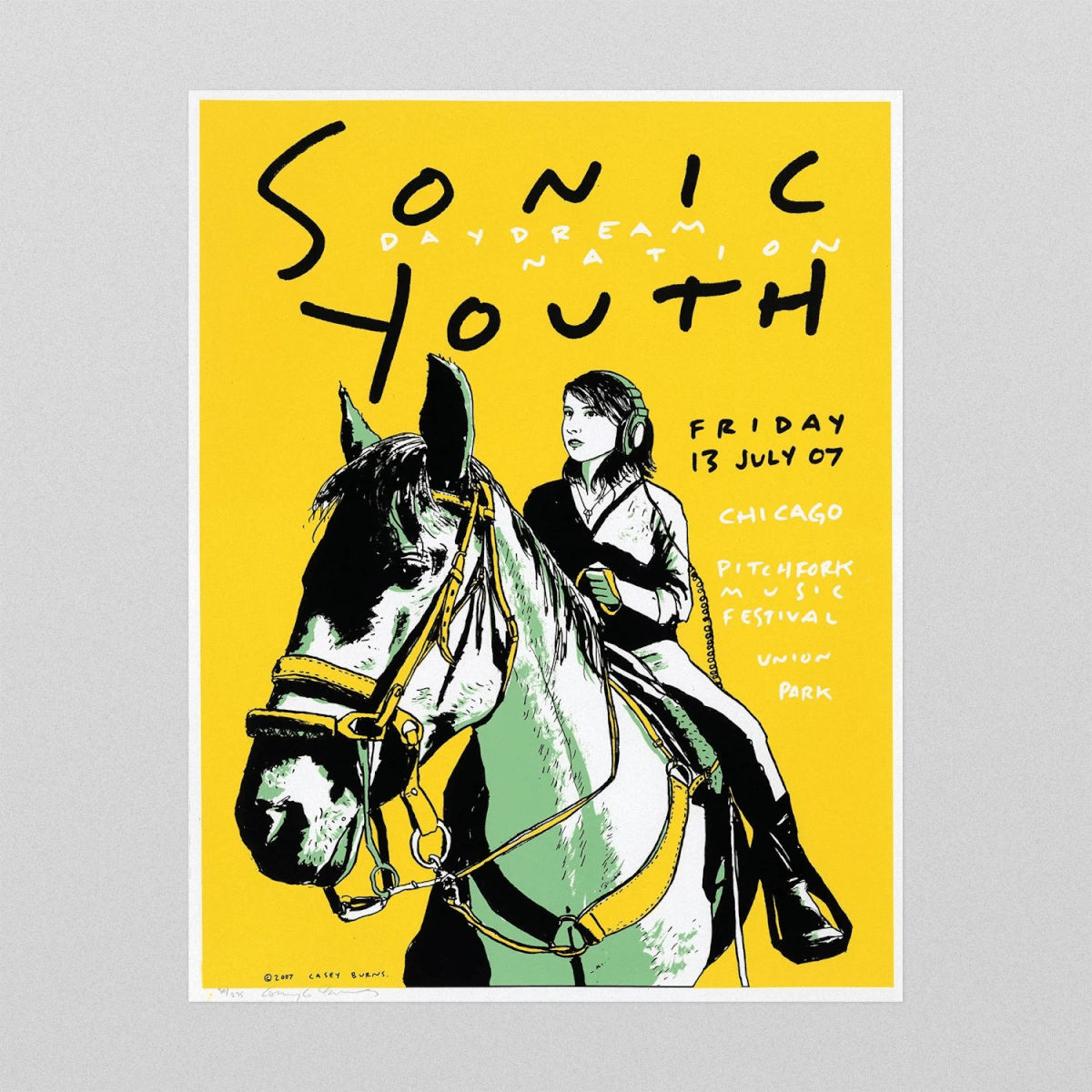 Sonic Youth Daydream Nation Poster, Pitchfork, Chicago, 2007