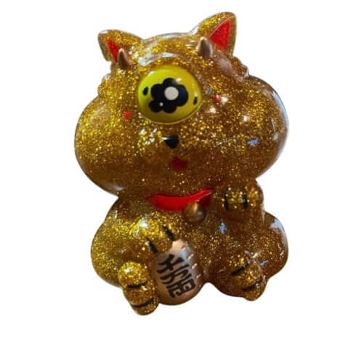 Sparkling Gold Glitter Maneki-Neko