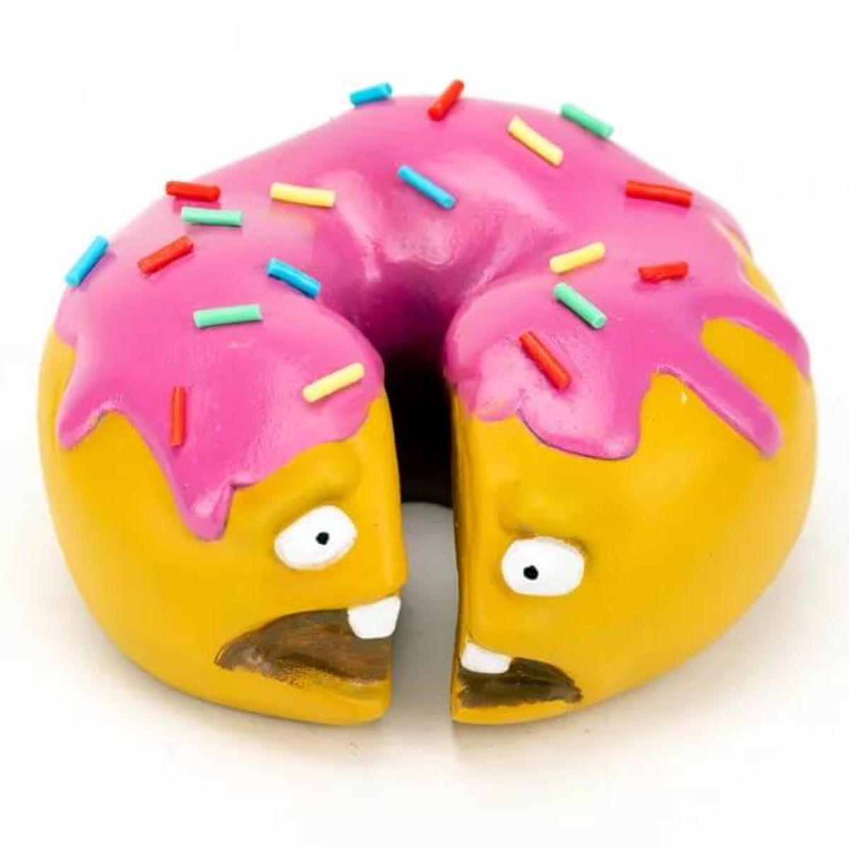 Split Donut (Pink Sprinkle)