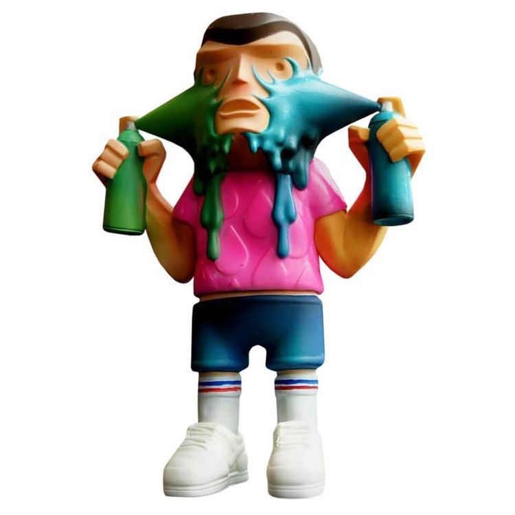 Sprayed Green Blue (Blue Shorts) by Emergency Toys