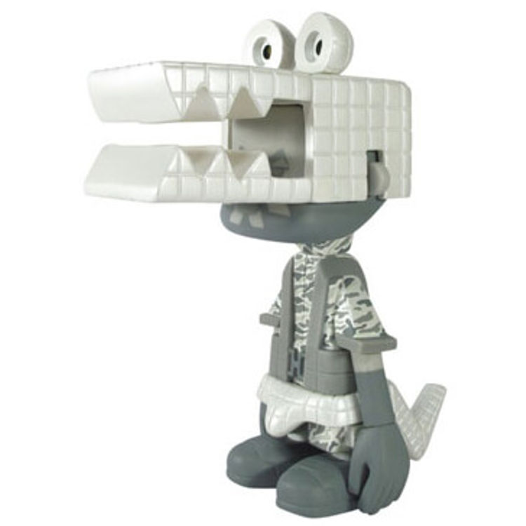 Square Snake - Gray by Michael Lau