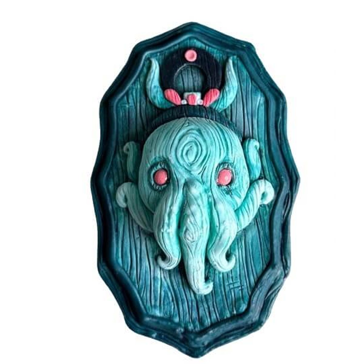 Squid God Plaque - Pale Aqua