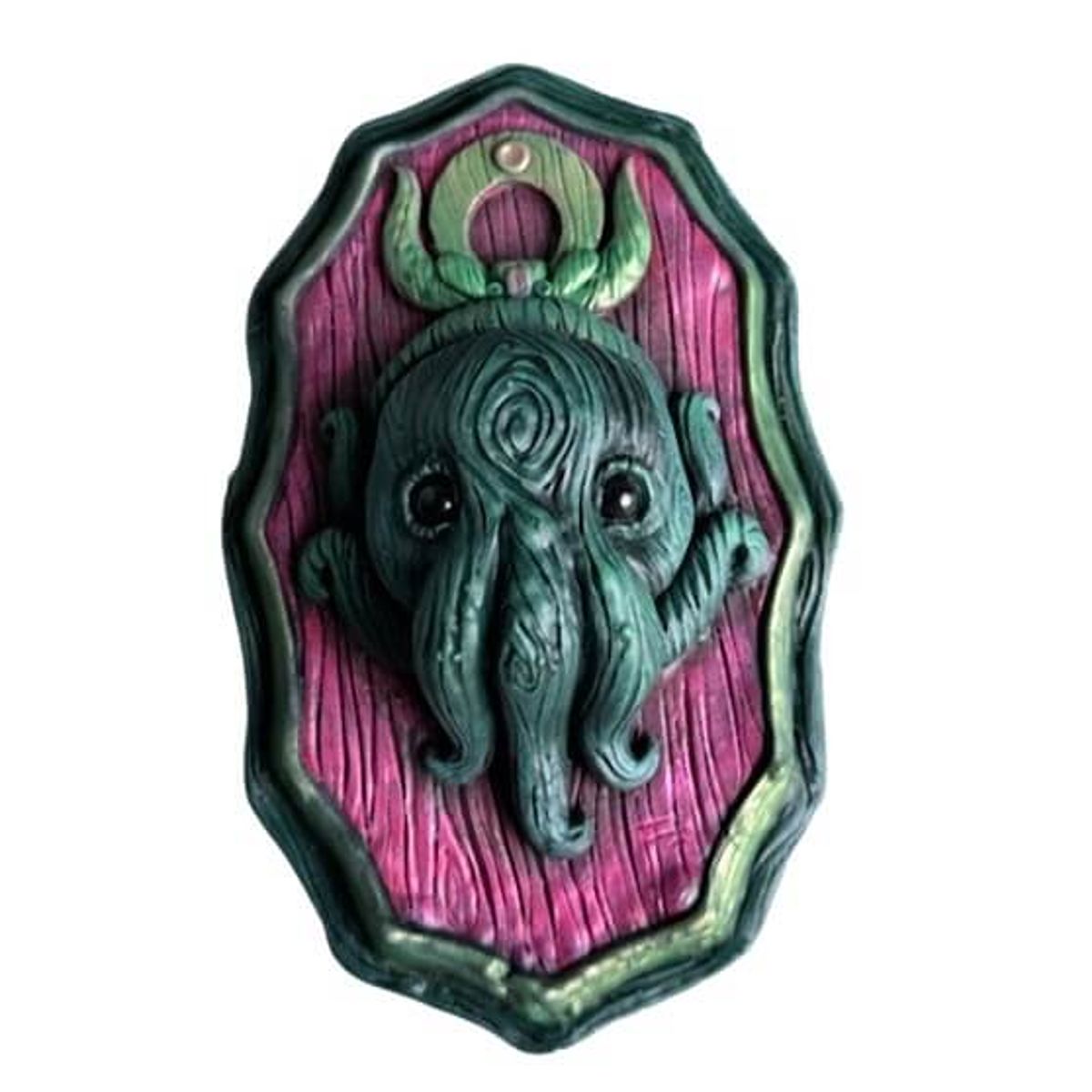 Squid God Plaque - Pink and Green