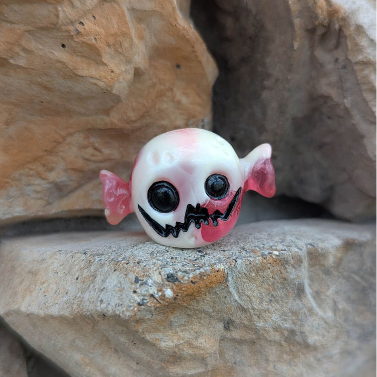 Strawberries and Cream Painted Rotty Candy  by Ghost Fox Toys