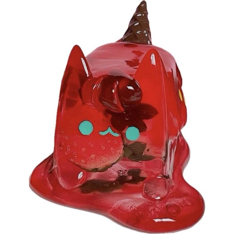 Strawberry Jelly Ice Cream Cat by Rato Kim