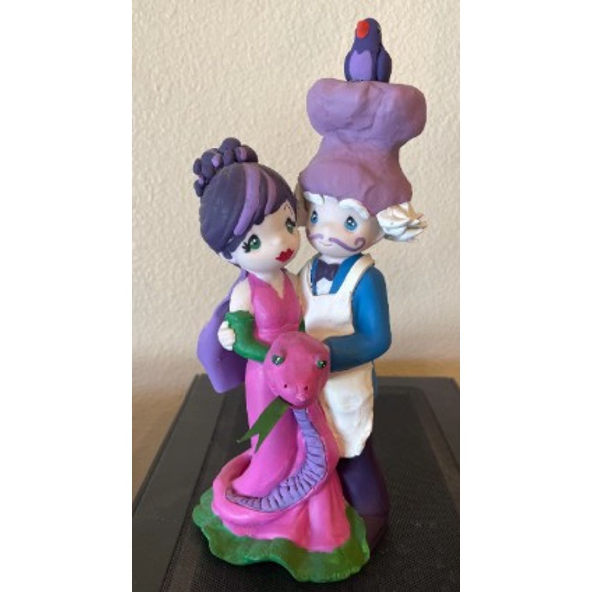 Strawberry Shortcake Fan Art: Peculiar Purple Pie Man & Sour Grapes Altered Precious Moment 
