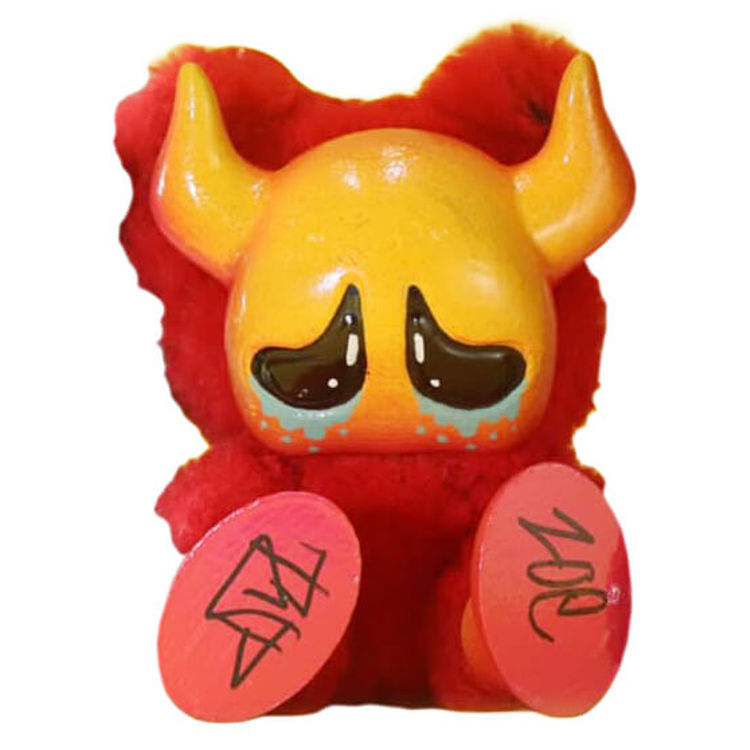 Stuffed Sad Cartoon Orange Red by TJP