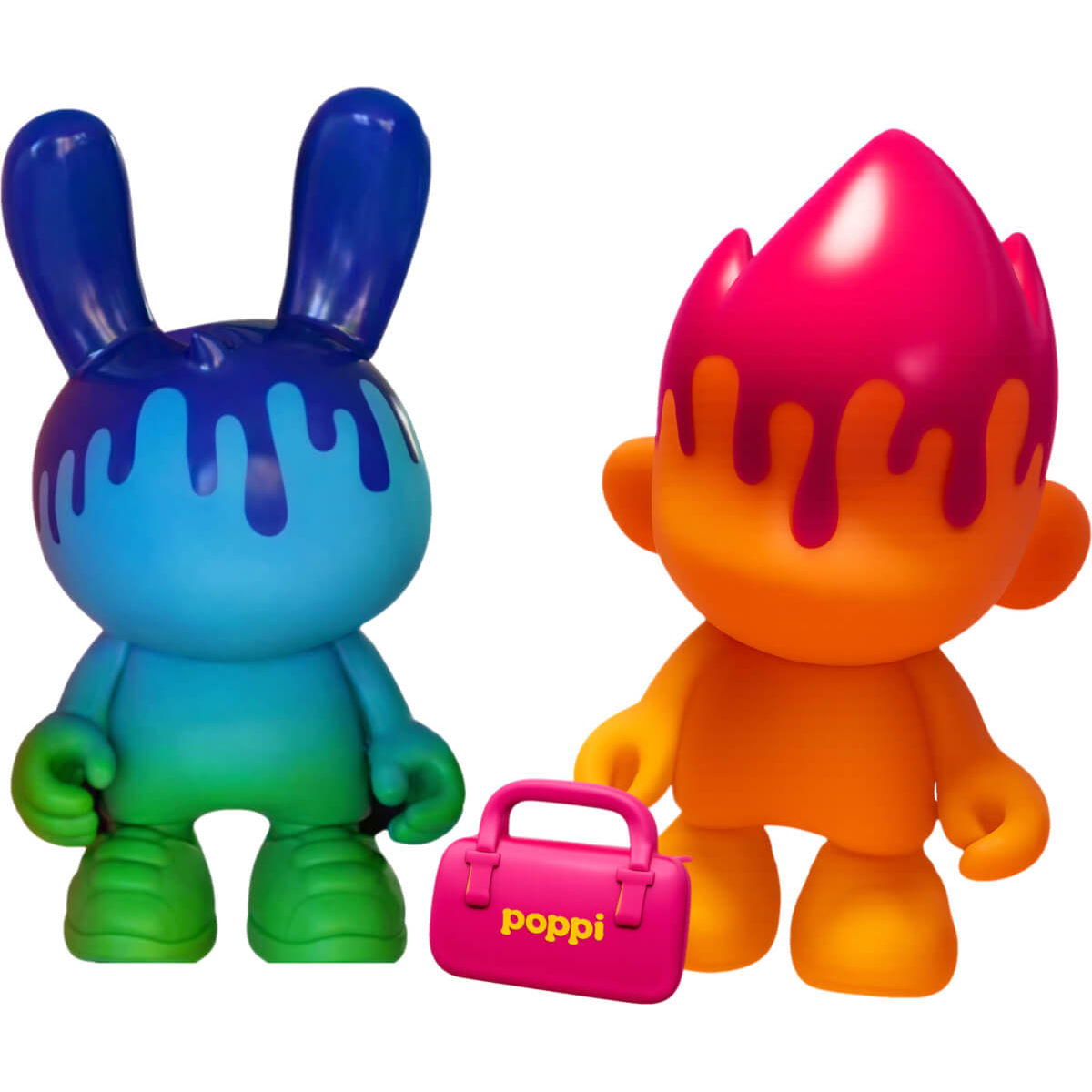 SuperPlastic x Poppi Set (Alpine Blast Guggimon & Strawberry Lemon Dayzee)