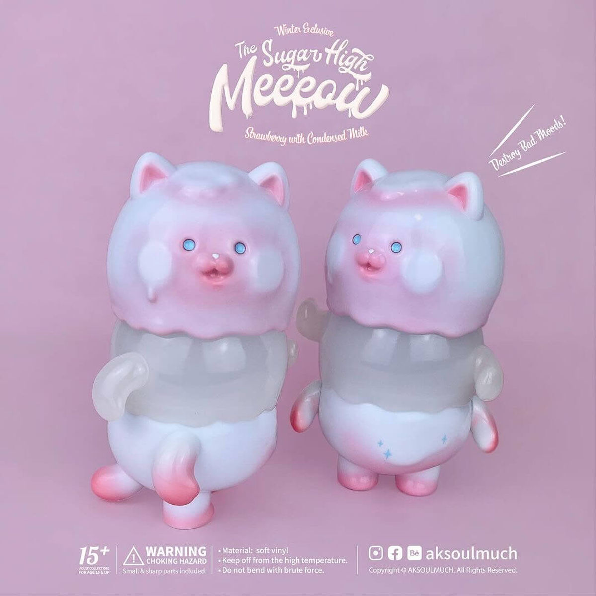 Super High Meeeow Triple Scoop Ice Cream Strawberry Coconut